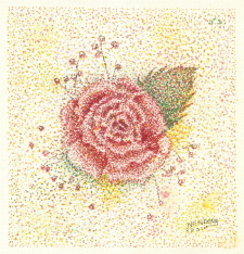 Pointillism Rose
